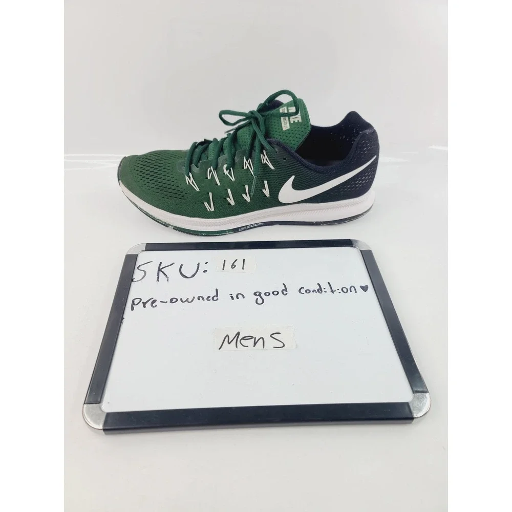 Nike,‎ Mesh/Synthetic/Rubber Running Athletic Shoes, Men, Size 14, Green/Black.